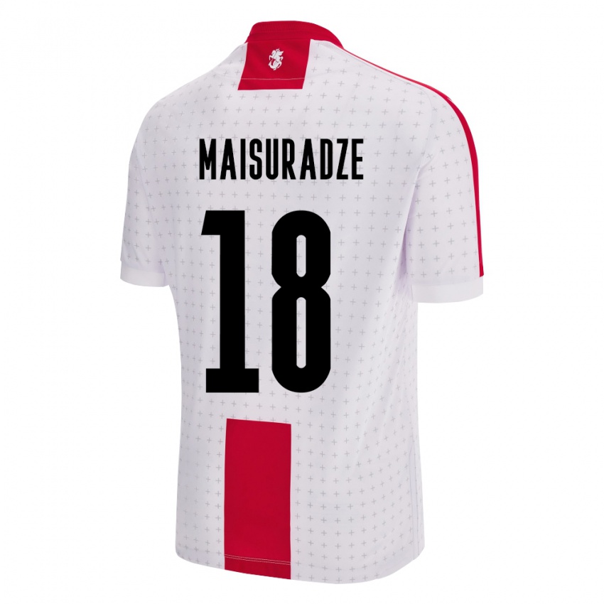 Criança Camisola Geórgia Giorgi Maisuradze #18 Branco Principal 24-26 Camisa