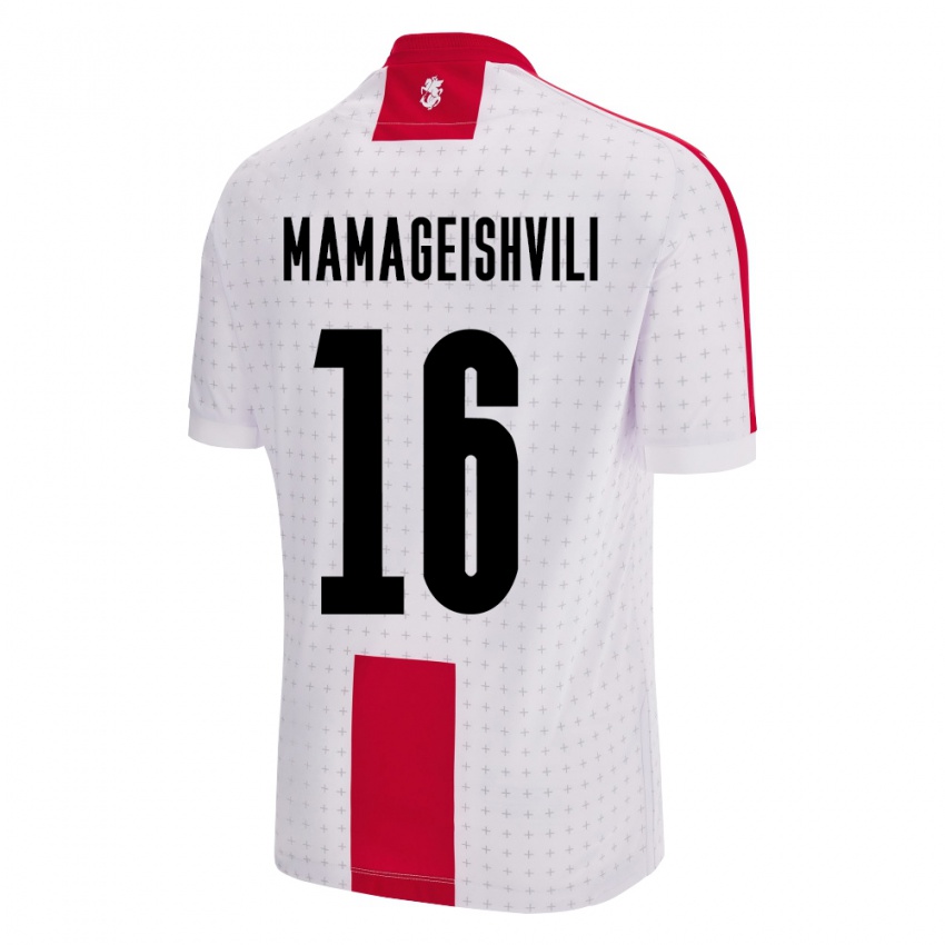 Criança Camisola Geórgia Gizo Mamageishvili #16 Branco Principal 24-26 Camisa