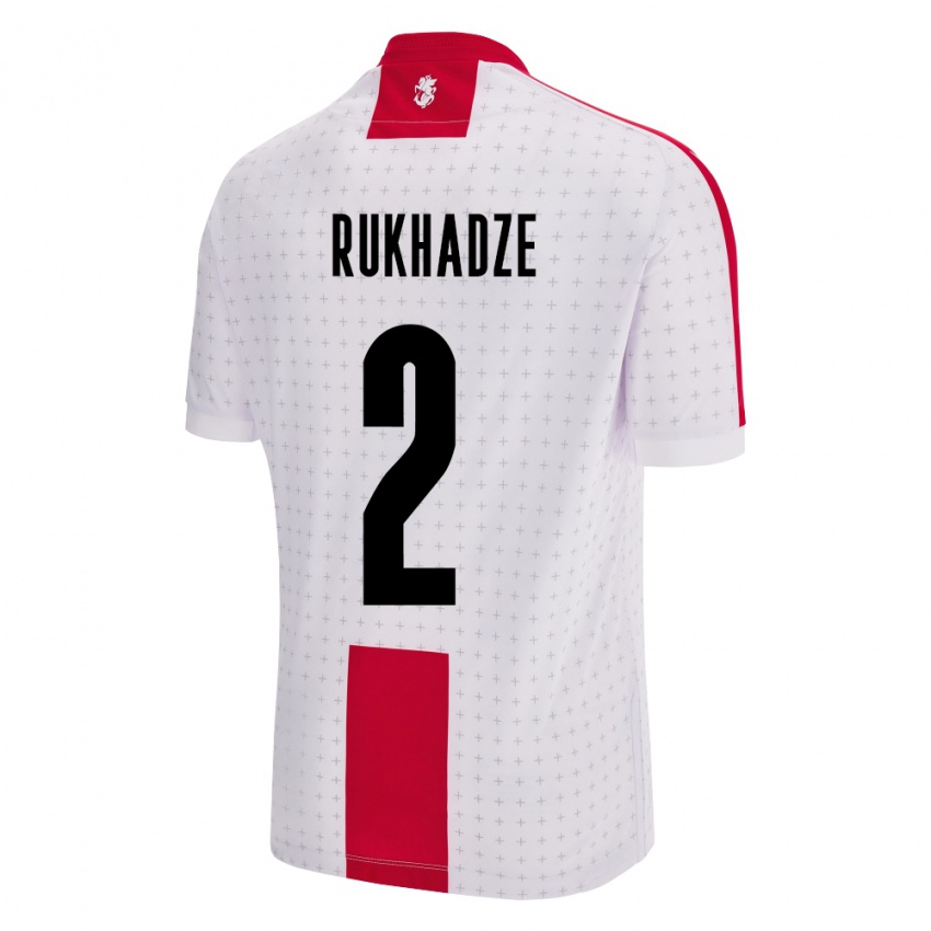 Criança Camisola Geórgia Zurab Rukhadze #2 Branco Principal 24-26 Camisa