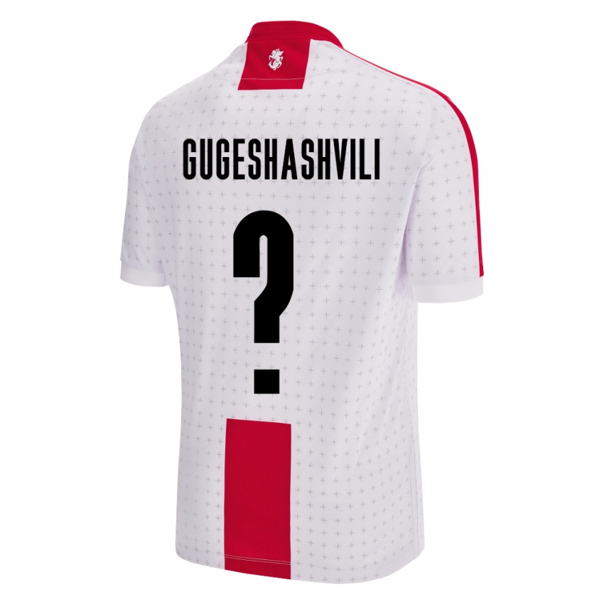 Criança Camisola Geórgia Zaza Gugeshashvili #0 Branco Principal 24-26 Camisa