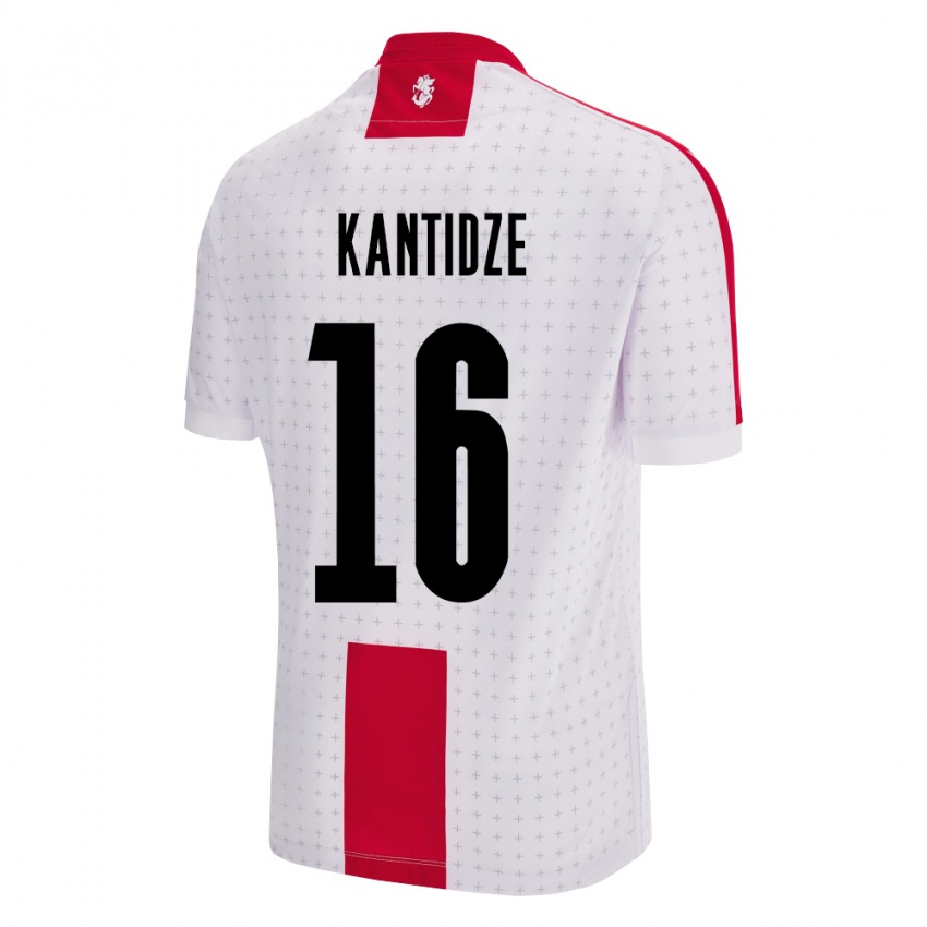 Criança Camisola Geórgia Nikoloz Kantidze #16 Branco Principal 24-26 Camisa