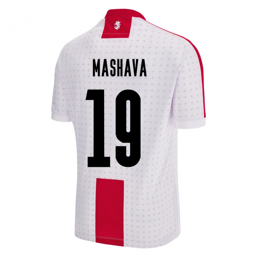 Criança Camisola Geórgia Avtandil Mashava #19 Branco Principal 24-26 Camisa