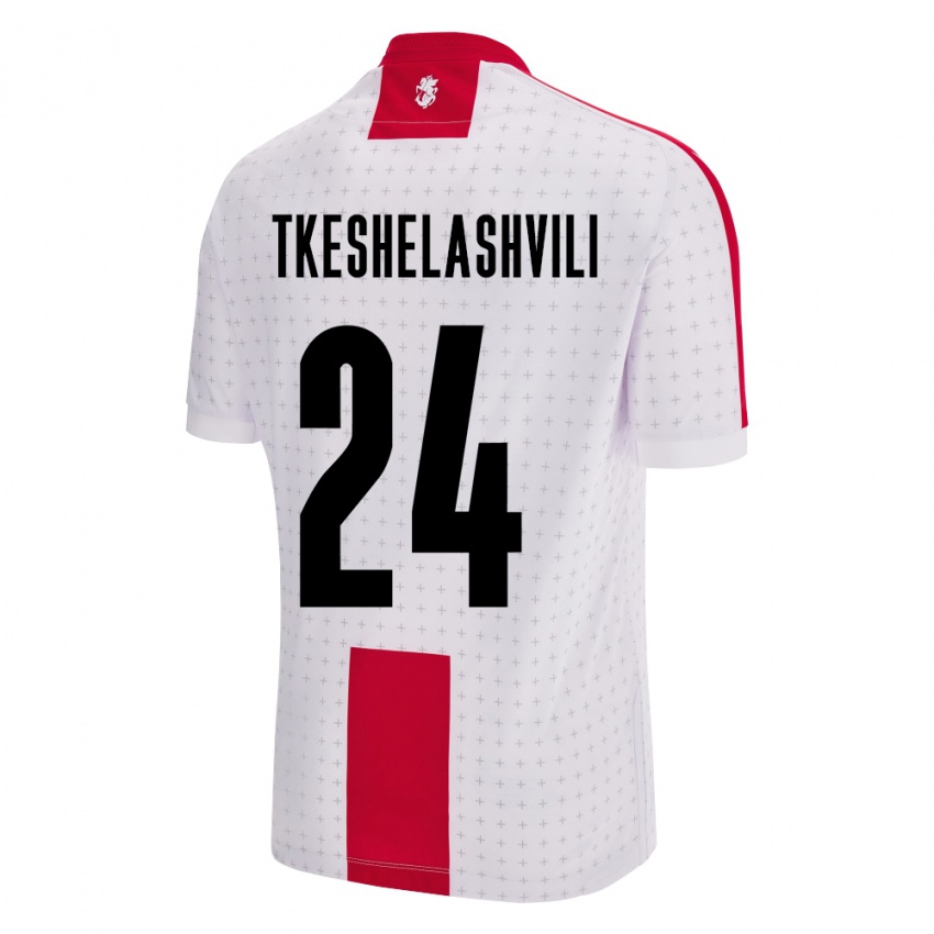 Criança Camisola Geórgia Amiran Tkeshelashvili #24 Branco Principal 24-26 Camisa