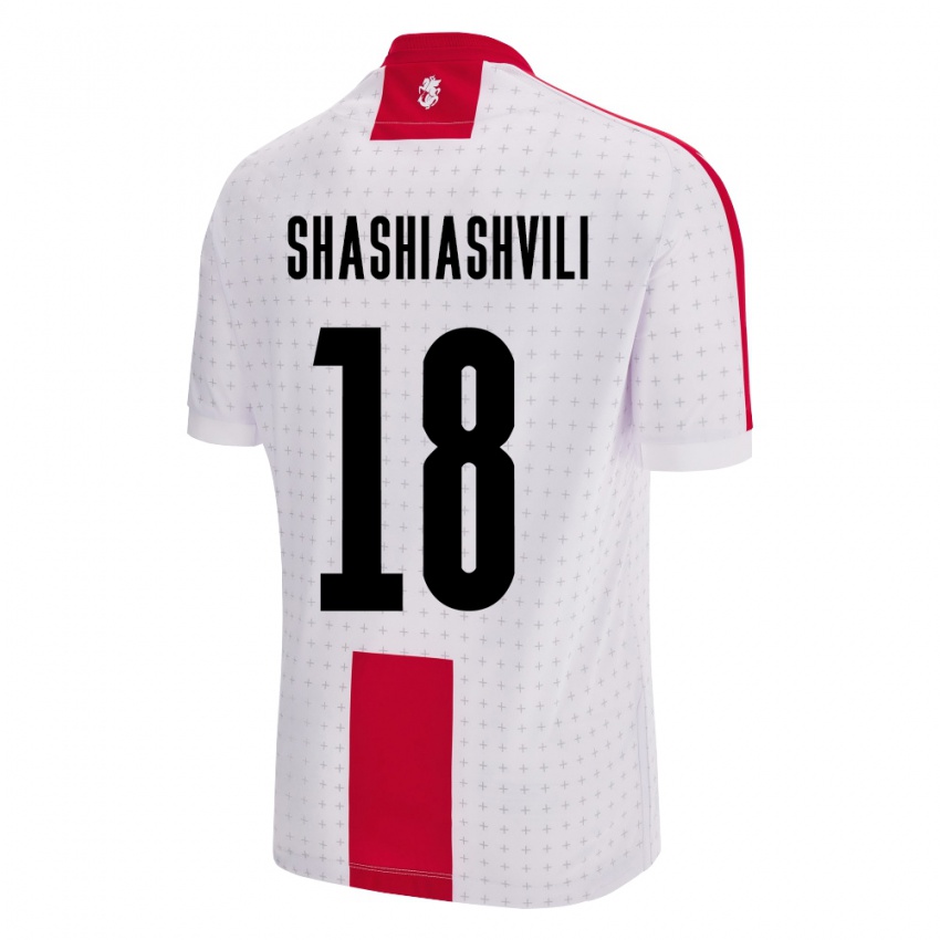 Criança Camisola Geórgia Luka Shashiashvili #18 Branco Principal 24-26 Camisa