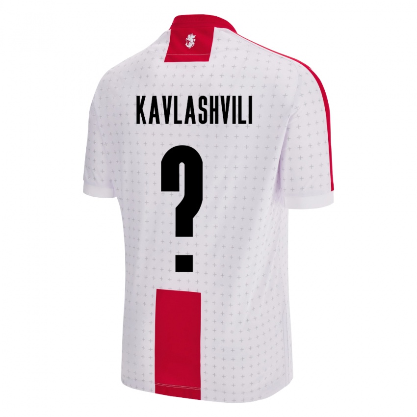 Criança Camisola Geórgia Giorgi Kavlashvili #0 Branco Principal 24-26 Camisa