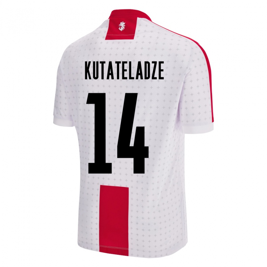 Criança Camisola Geórgia Alexandre Kutateladze #14 Branco Principal 24-26 Camisa