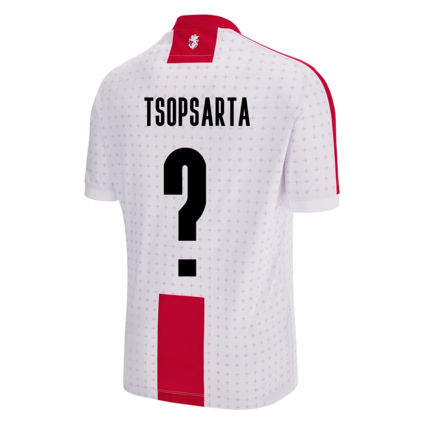 Criança Camisola Geórgia Natela Tsopsarta #0 Branco Principal 24-26 Camisa