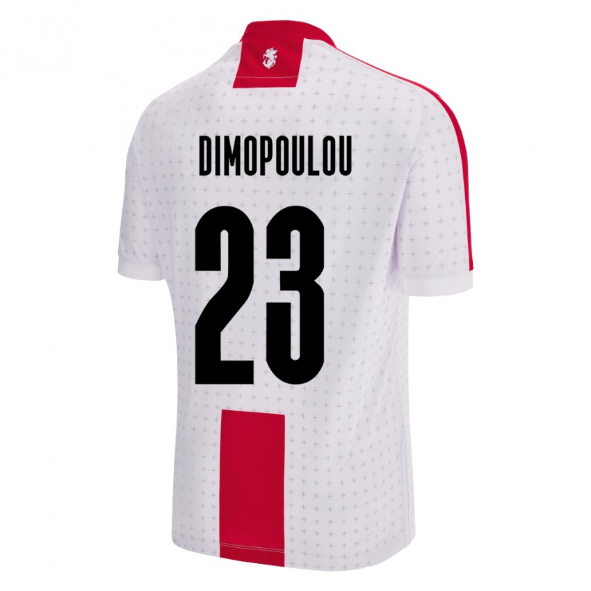 Criança Camisola Geórgia Salomi Dimopoulou #23 Branco Principal 24-26 Camisa