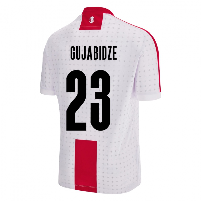 Criança Camisola Geórgia Nino Gujabidze #23 Branco Principal 24-26 Camisa