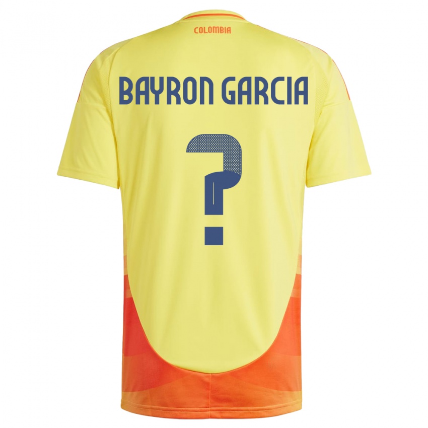 Criança Camisola Colômbia Bayron García #0 Amarelo Principal 24-26 Camisa