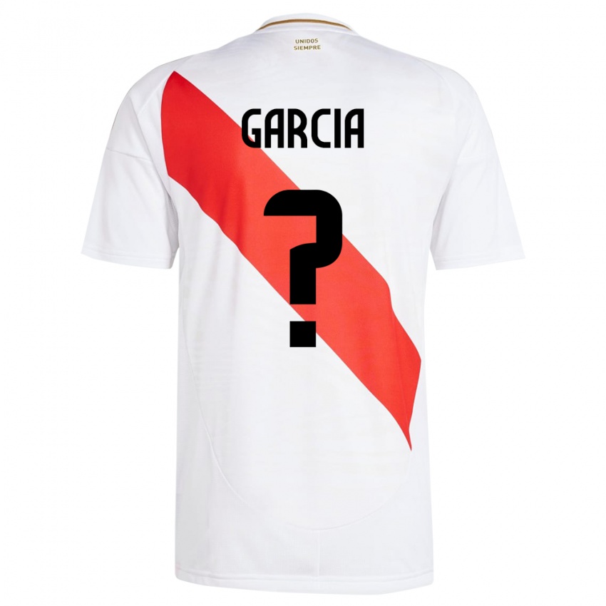 Criança Camisola Peru Gian García #0 Branco Principal 24-26 Camisa