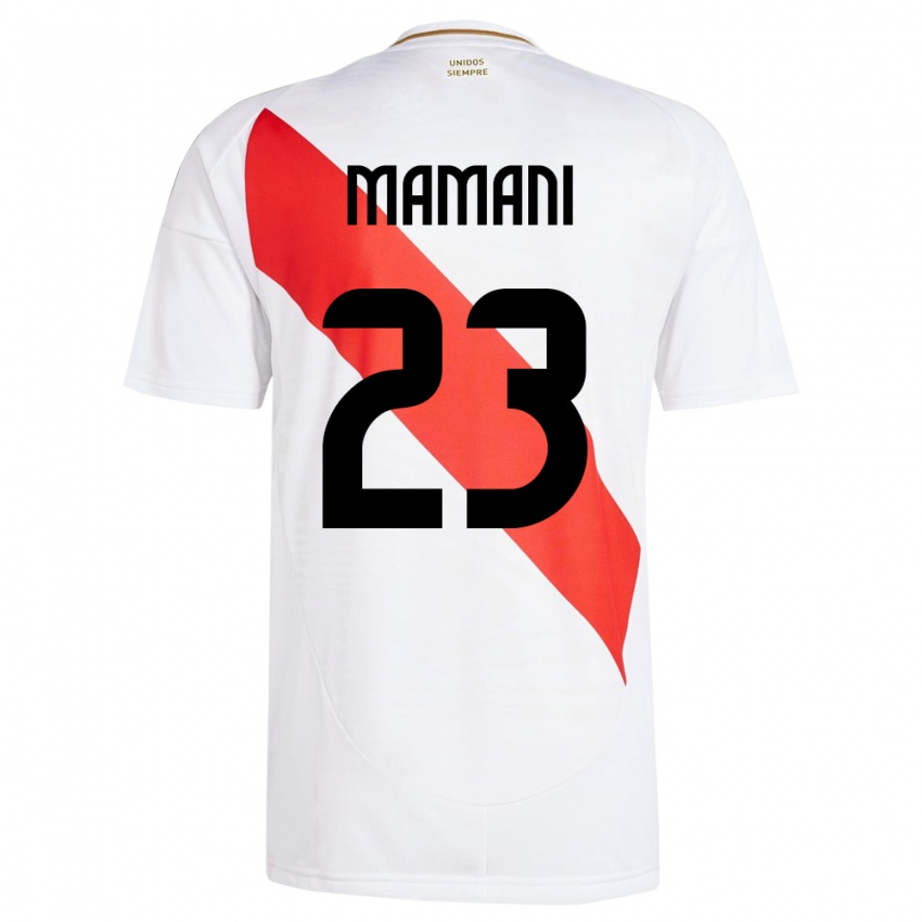 Criança Camisola Peru Julia Mamani #23 Branco Principal 24-26 Camisa