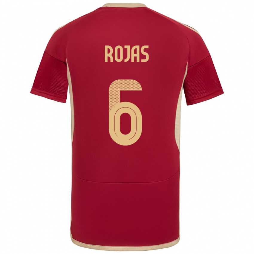 Criança Camisola Venezuela Carlos Rojas #6 Borgonha Principal 24-26 Camisa