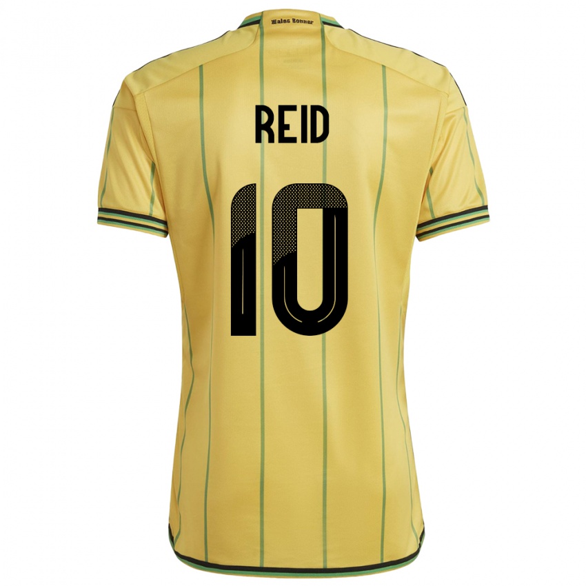 Criança Camisola Jamaica Bobby De Cordova-Reid #10 Amarelo Principal 24-26 Camisa