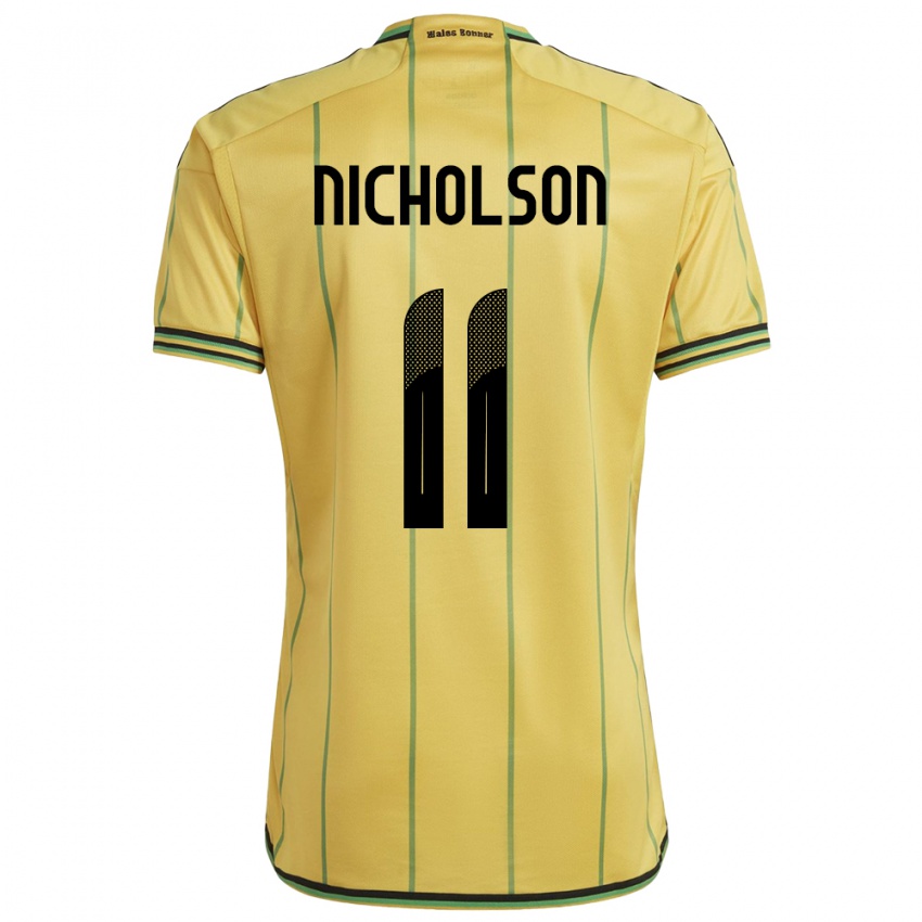 Criança Camisola Jamaica Shamar Nicholson #11 Amarelo Principal 24-26 Camisa