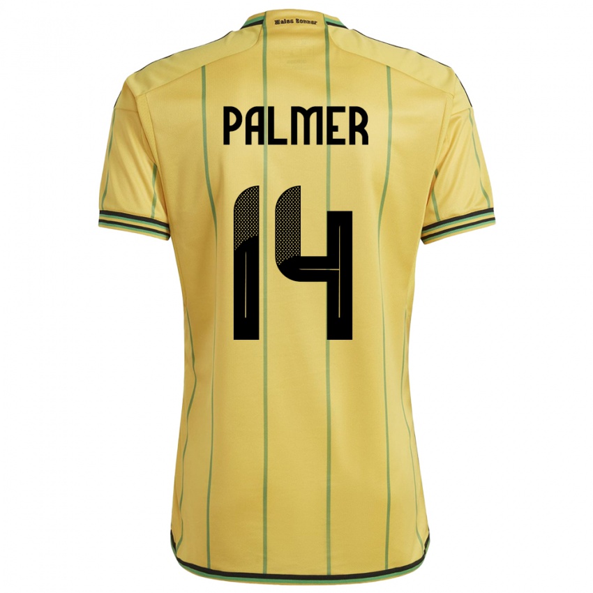 Criança Camisola Jamaica Kasey Palmer #14 Amarelo Principal 24-26 Camisa