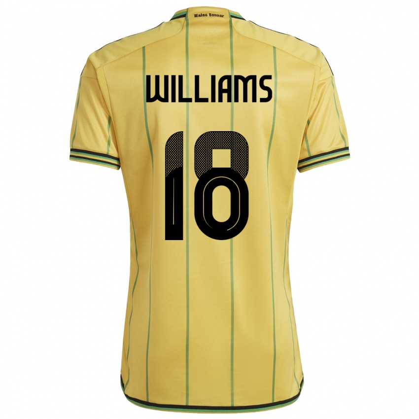 Criança Camisola Jamaica Romario Williams #18 Amarelo Principal 24-26 Camisa