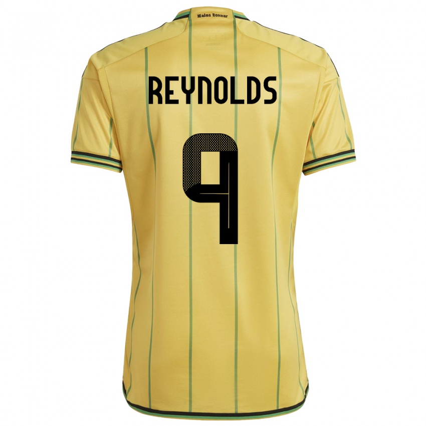 Criança Camisola Jamaica Fabian Reynolds #9 Amarelo Principal 24-26 Camisa