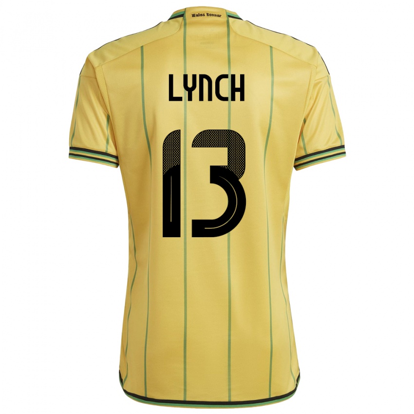 Criança Camisola Jamaica Taywane Lynch #13 Amarelo Principal 24-26 Camisa