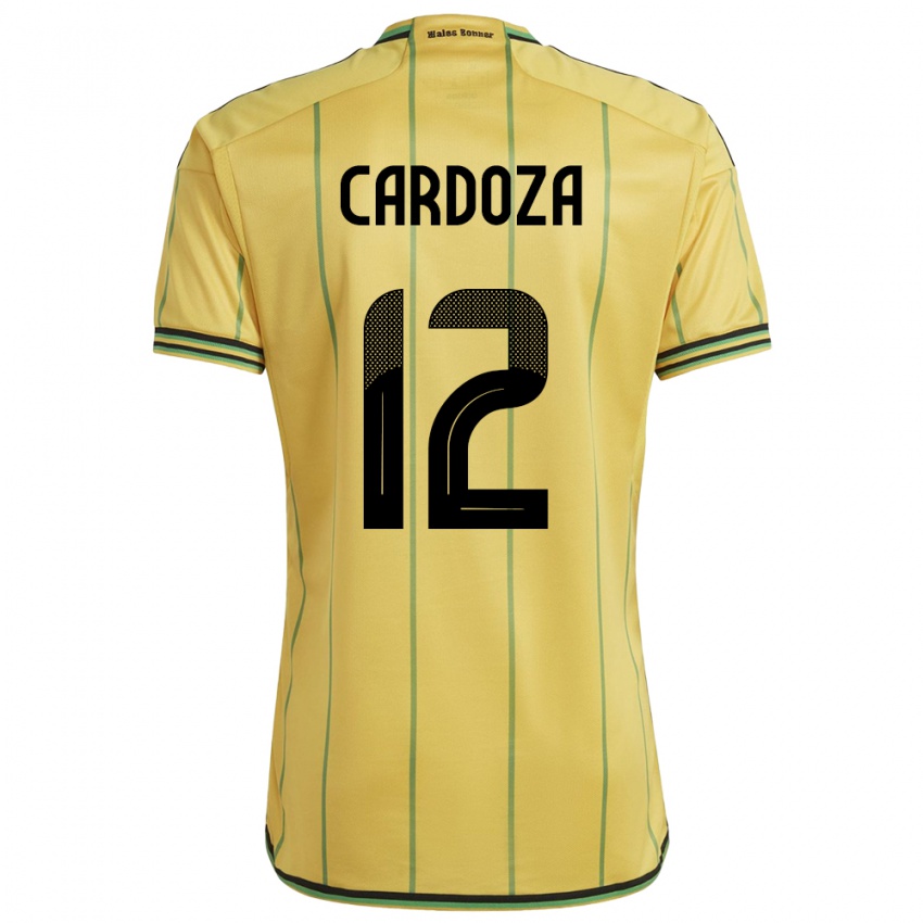 Criança Camisola Jamaica Naya Cardoza #12 Amarelo Principal 24-26 Camisa