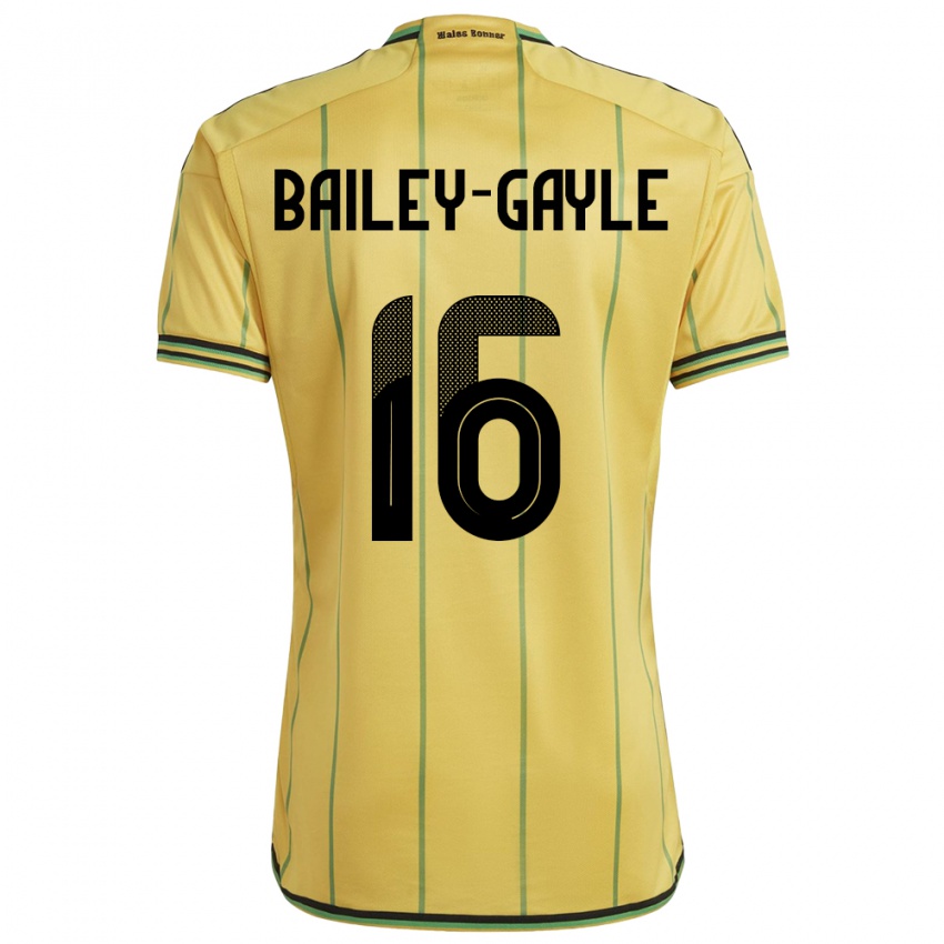 Criança Camisola Jamaica Paige Bailey-Gayle #16 Amarelo Principal 24-26 Camisa