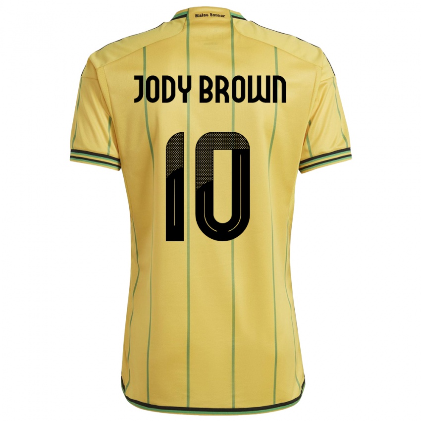 Criança Camisola Jamaica Jody Brown #10 Amarelo Principal 24-26 Camisa