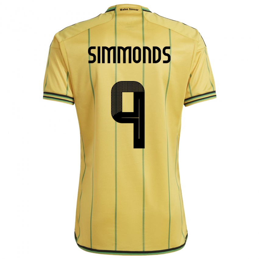 Criança Camisola Jamaica Kameron Simmonds #9 Amarelo Principal 24-26 Camisa