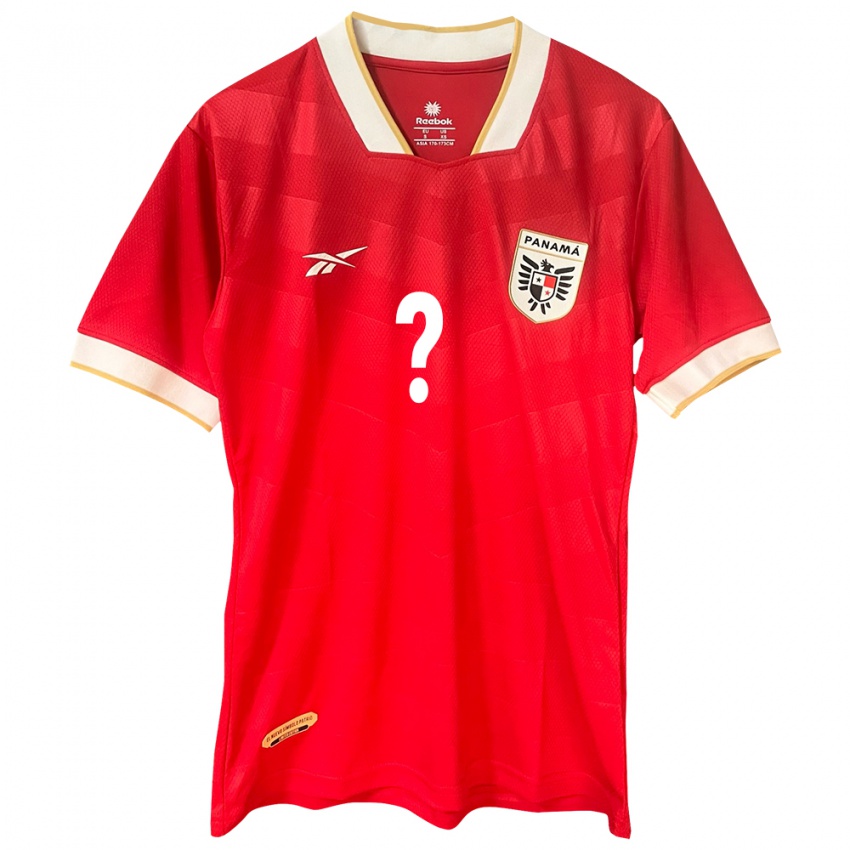 Criança Camisola Panamá Seu Nome #0 Vermelho Principal 24-26 Camisa