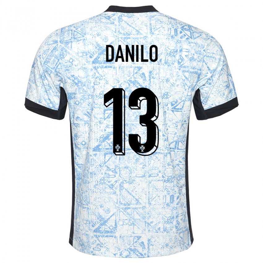 Criança Camisola Portugal Danilo Pereira #13 Azul Creme Alternativa 24-26 Camisa