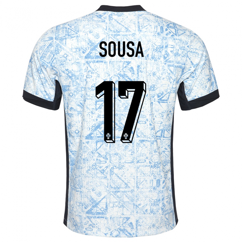 Criança Camisola Portugal Vasco Sousa #17 Azul Creme Alternativa 24-26 Camisa