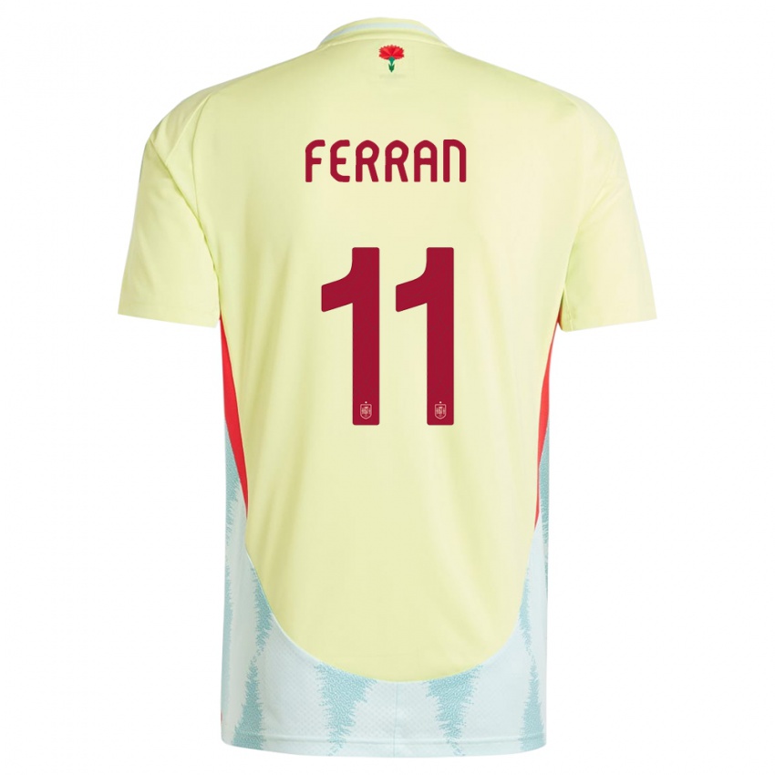 Criança Camisola Espanha Ferran Torres #11 Amarelo Alternativa 24-26 Camisa