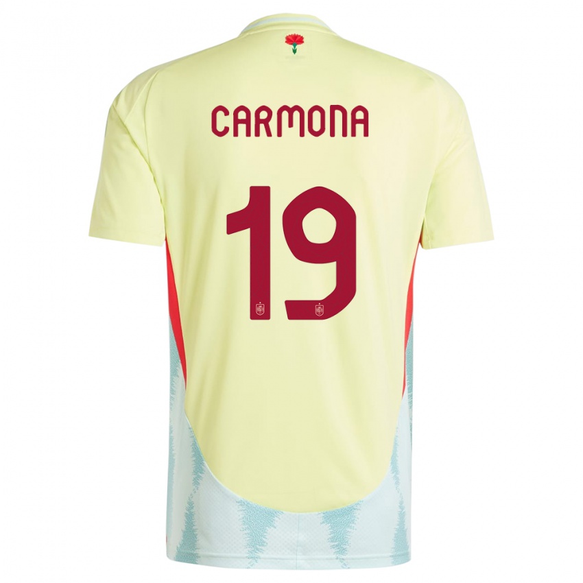 Criança Camisola Espanha Olga Carmona #19 Amarelo Alternativa 24-26 Camisa