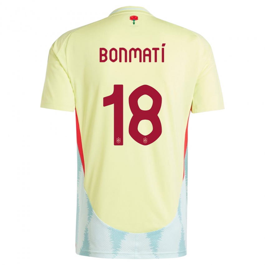 Criança Camisola Espanha Aitana Bonmati #18 Amarelo Alternativa 24-26 Camisa