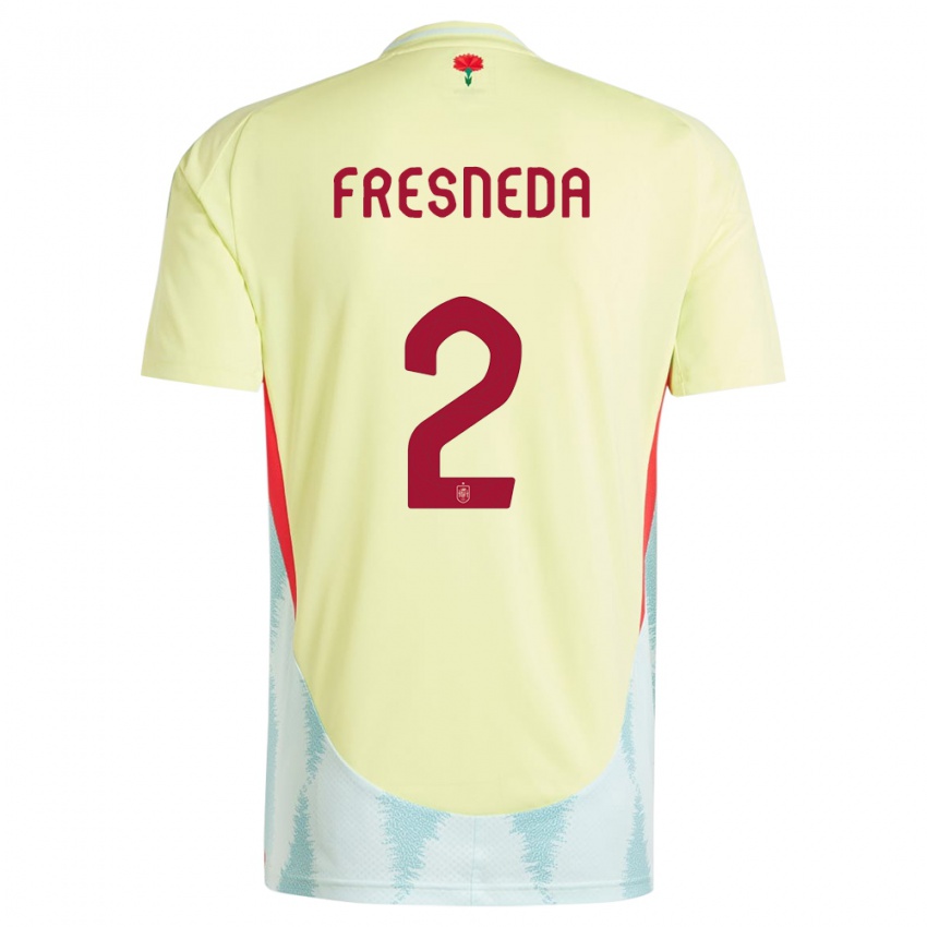 Criança Camisola Espanha Ivan Fresneda #2 Amarelo Alternativa 24-26 Camisa