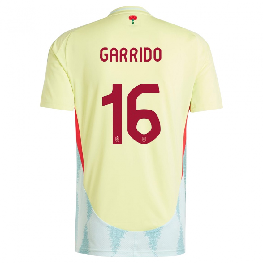 Criança Camisola Espanha Aleix Garrido #16 Amarelo Alternativa 24-26 Camisa