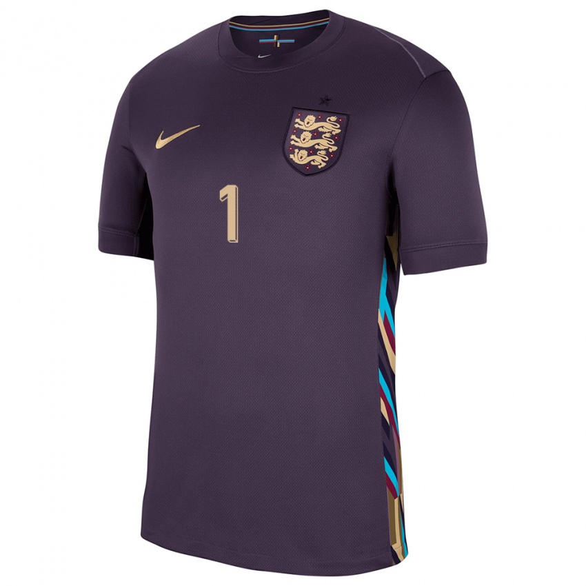 Criança Camisola Inglaterra Josef Bursik #1 Passa Escura Alternativa 24-26 Camisa