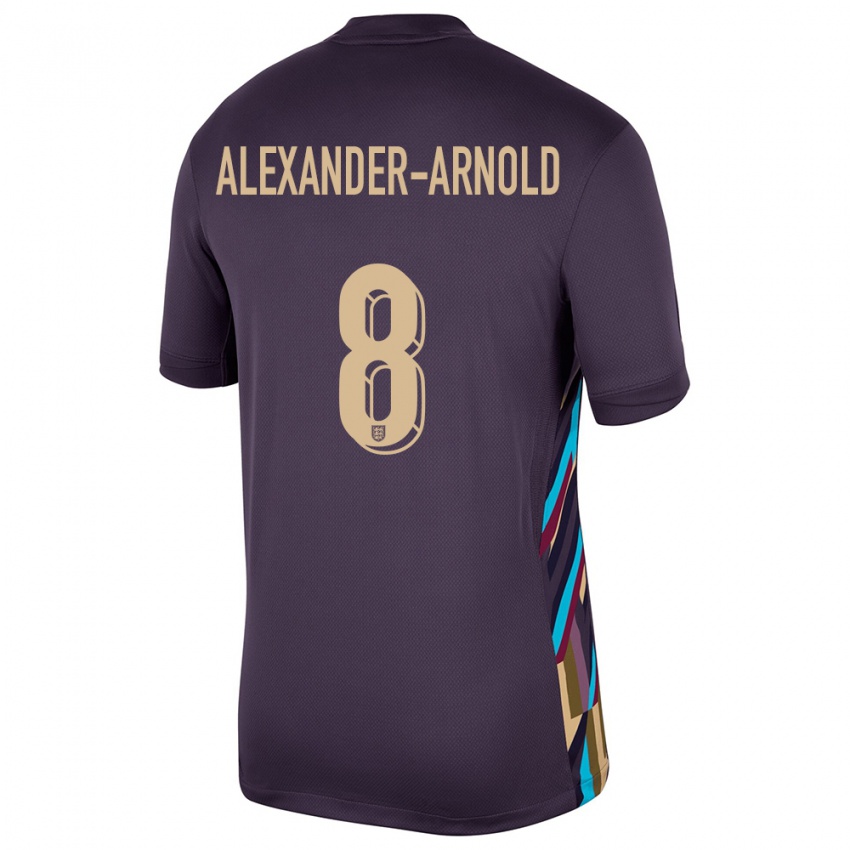 Criança Camisola Inglaterra Trent Alexander-Arnold #8 Passa Escura Alternativa 24-26 Camisa