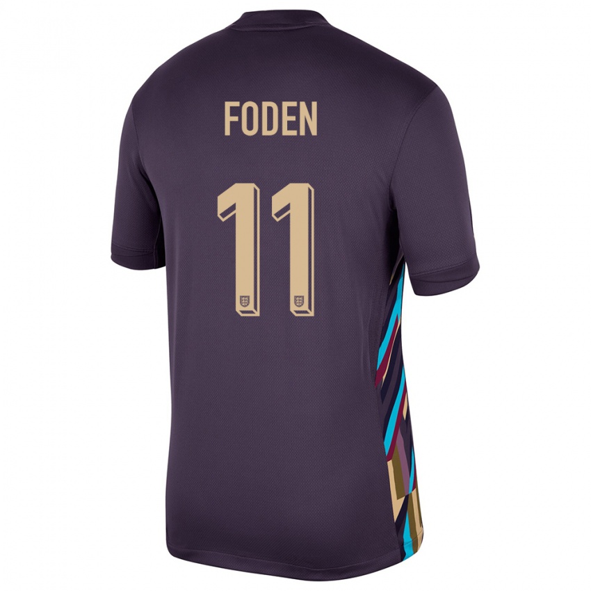 Criança Camisola Inglaterra Phil Foden #11 Passa Escura Alternativa 24-26 Camisa