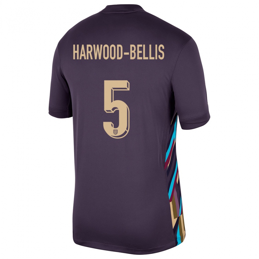 Criança Camisola Inglaterra Taylor Harwood Bellis #5 Passa Escura Alternativa 24-26 Camisa