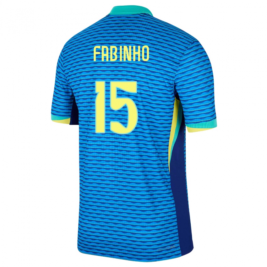 Criança Camisola Brasil Fabinho #15 Azul Alternativa 24-26 Camisa