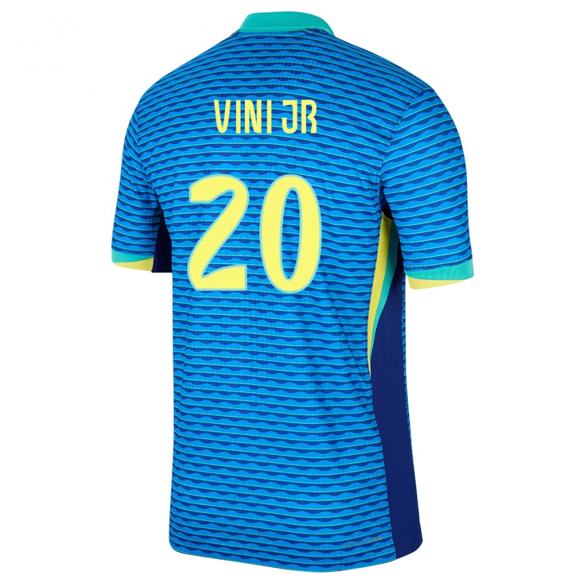 Criança Camisola Brasil Vinicius Junior #20 Azul Alternativa 24-26 Camisa