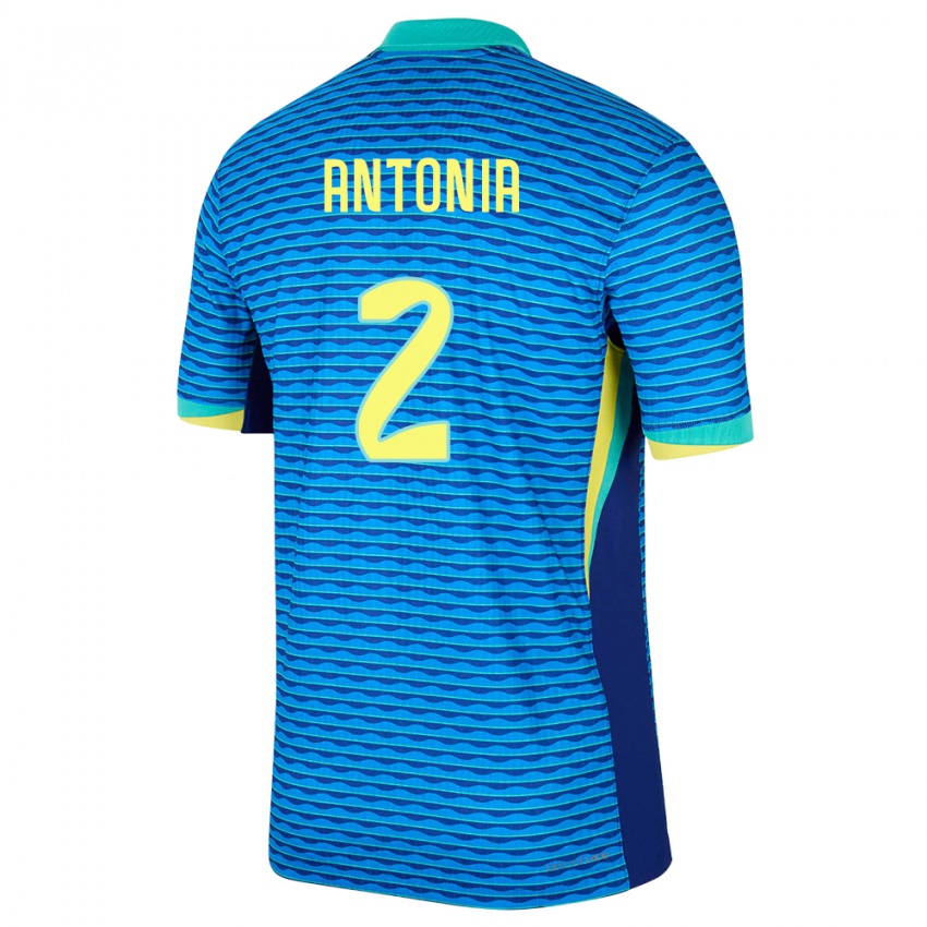 Criança Camisola Brasil Antonia #2 Azul Alternativa 24-26 Camisa