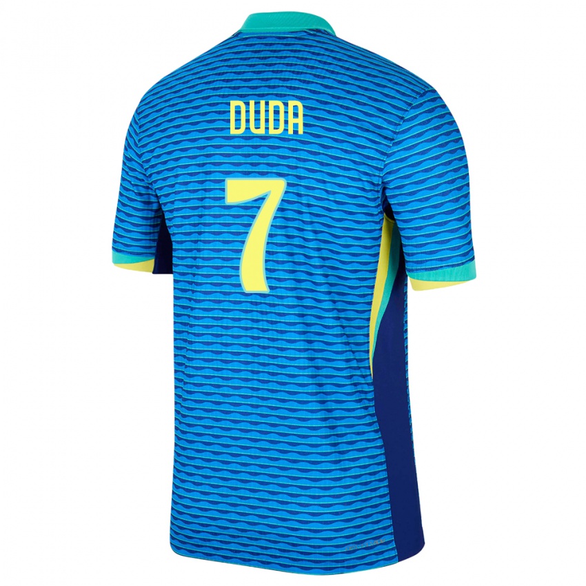 Criança Camisola Brasil Duda Francelino #7 Azul Alternativa 24-26 Camisa