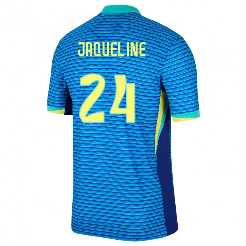 Criança Camisola Brasil Jaqueline #24 Azul Alternativa 24-26 Camisa