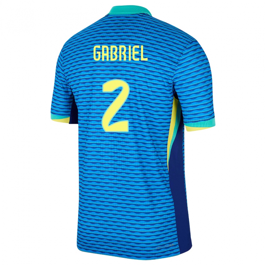 Criança Camisola Brasil Victor Gabriel #2 Azul Alternativa 24-26 Camisa