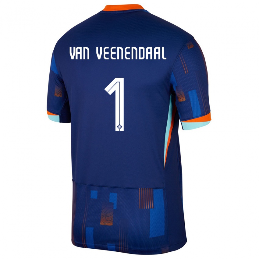 Criança Camisola Países Baixos Sari Van Veenendaal #1 Azul Alternativa 24-26 Camisa