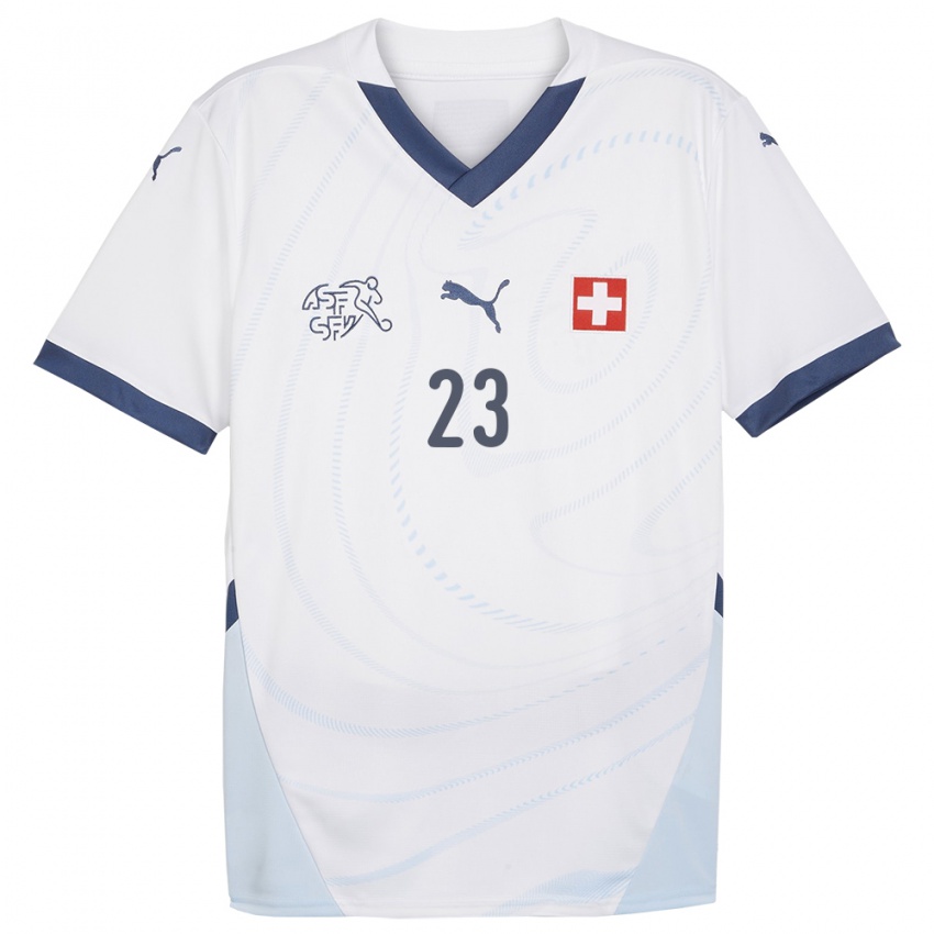 Criança Camisola Suiça Xherdan Shaqiri #23 Branco Alternativa 24-26 Camisa