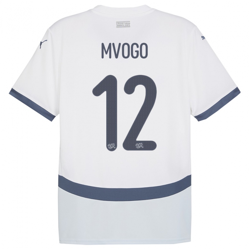 Criança Camisola Suiça Yvon Mvogo #12 Branco Alternativa 24-26 Camisa