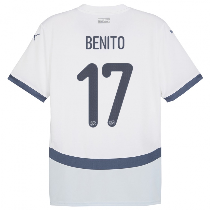 Criança Camisola Suiça Loris Benito #17 Branco Alternativa 24-26 Camisa