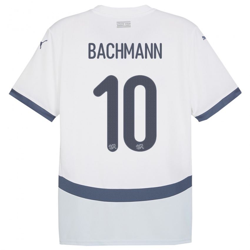 Criança Camisola Suiça Ramona Bachmann #10 Branco Alternativa 24-26 Camisa